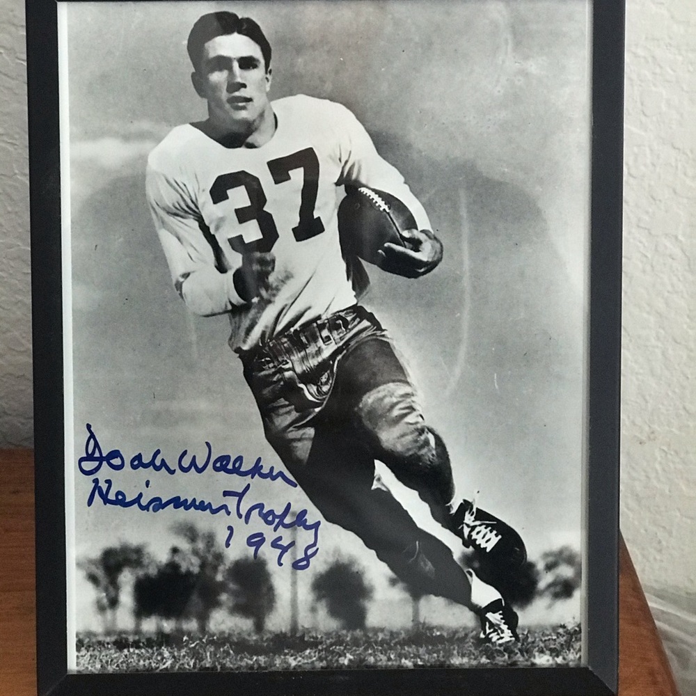Signed Doak Walker Heisman Trophy Winner Photo SMU